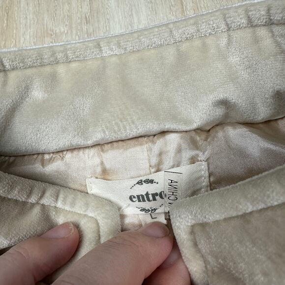 Entro Ivory Quilted Winter Full Zip Sleeveless Outdoor Casual Chic Vest Large - Picture 7 of 16